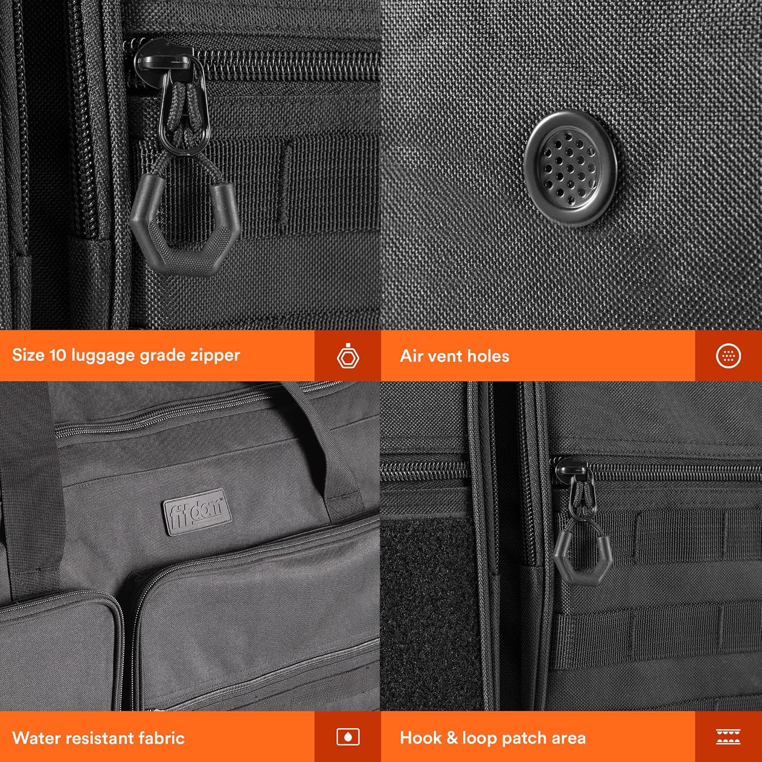 130L 36" Heavy Duty Extra Large Sports Gym Equipment Travel Duffle Bag W/Adjustable Shoulder Strap & 7 Compartments. Perfect for Soccer Baseball Basketball Hockey Football, Team Coaches & More - Image 5