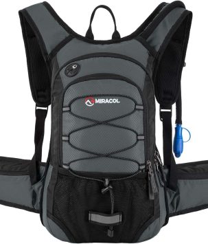 Hydration Pack Hiking Water Backpack - Miracol Insulated Water Bag with 2L Bladder